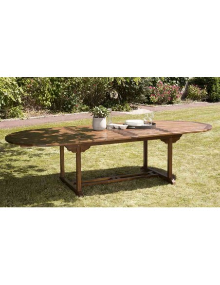 Table jardin deux rallonges Lanta