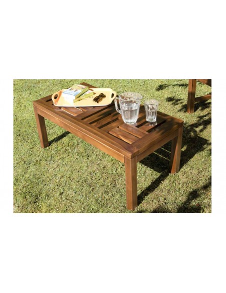 Table basse jardin rectangulaire Lanta