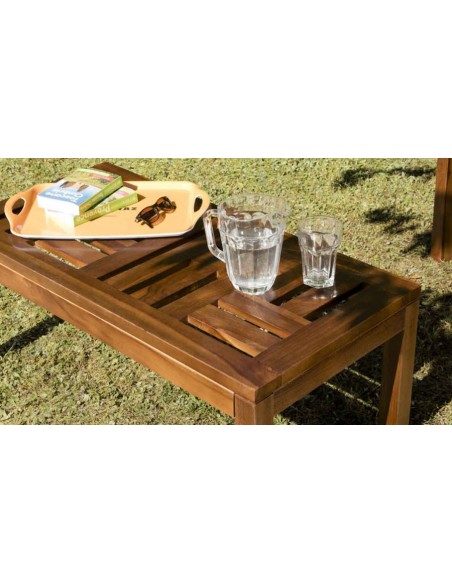 Table basse jardin rectangulaire Lanta