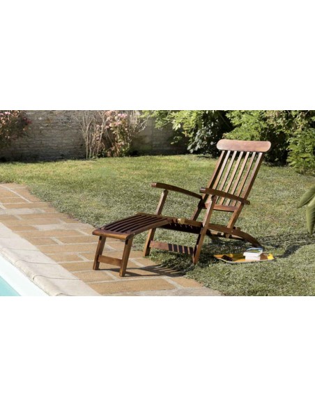 Chaise longue jardin Lanta