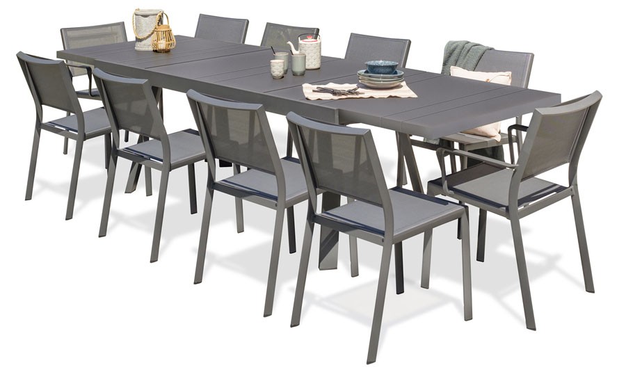 Salon jardin aluminium 10 places