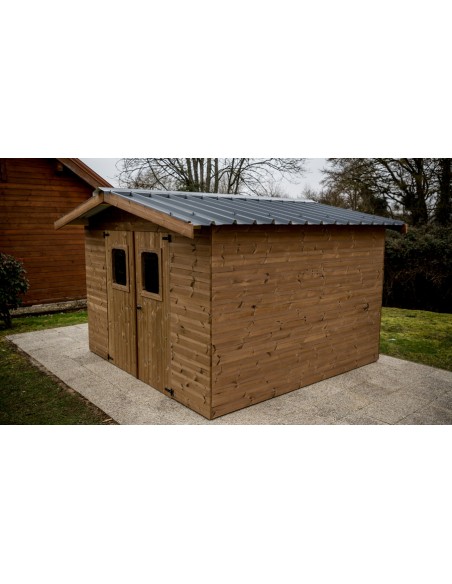 Abri jardin bois thermochauffé