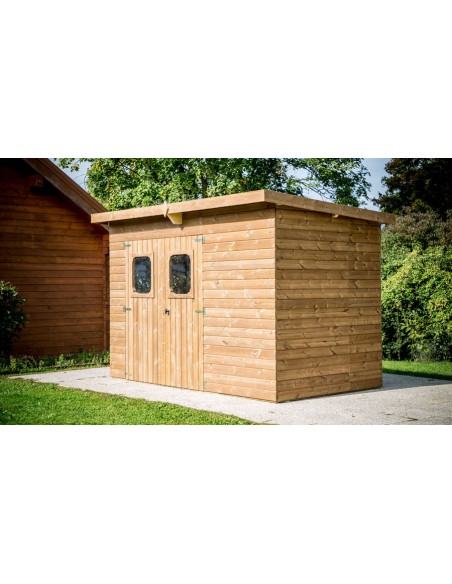 Abri jardin bois thermochauffé Iowa