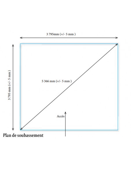 Plan soubassement