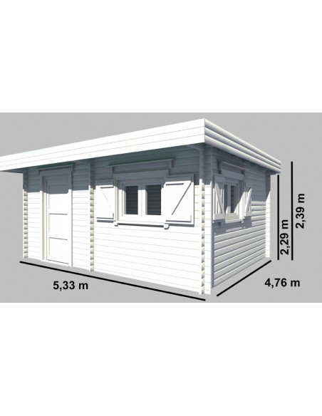 Dimensions abri jardin bois Murphy