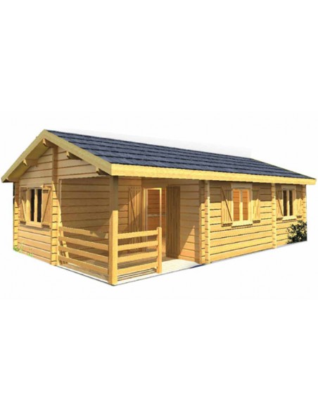 Chalet jardin habitable bois massif