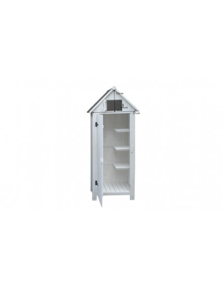 Armoire jardin bois blanc Playa