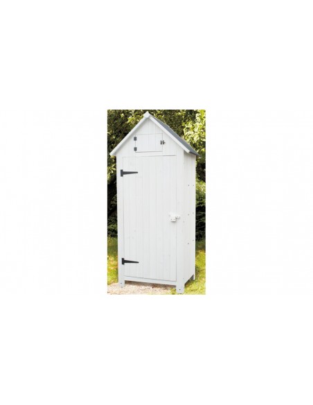 Armoire jardin bois blanc Playa