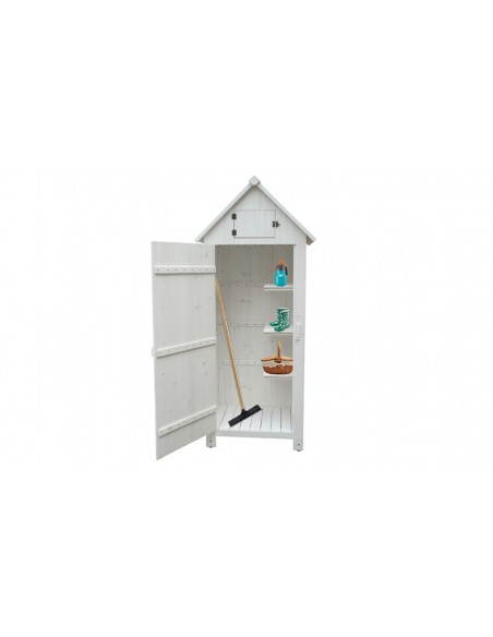 Armoire jardin bois blanc Playa