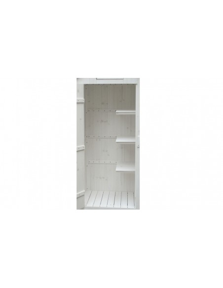 Armoire jardin bois blanc Playa