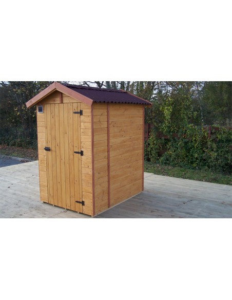 Abri WC bois massif avec plancher / Panneau 16 mm / Eden Toilettes Sèches