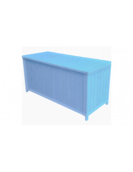 Coffre rangement bois bleu Bluebox