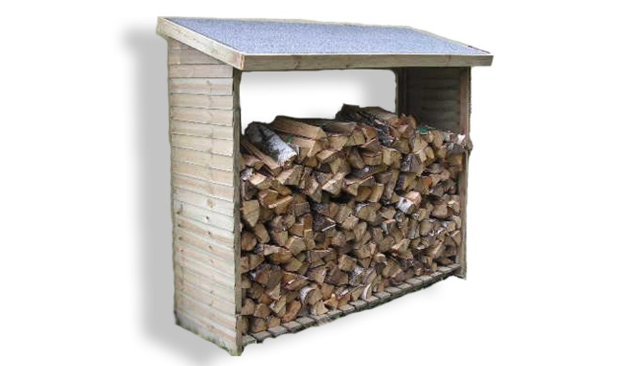 Abris de bois de chauffage et range bûches extérieur 