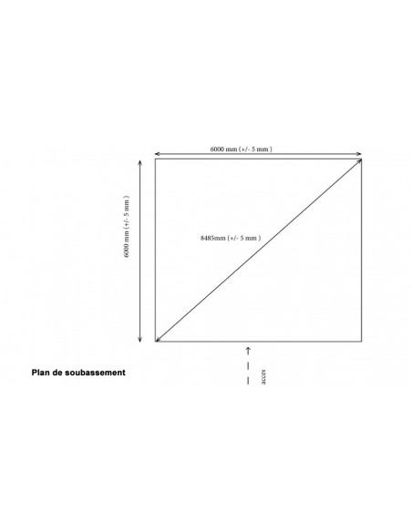 Plan soubassement garage Fargo