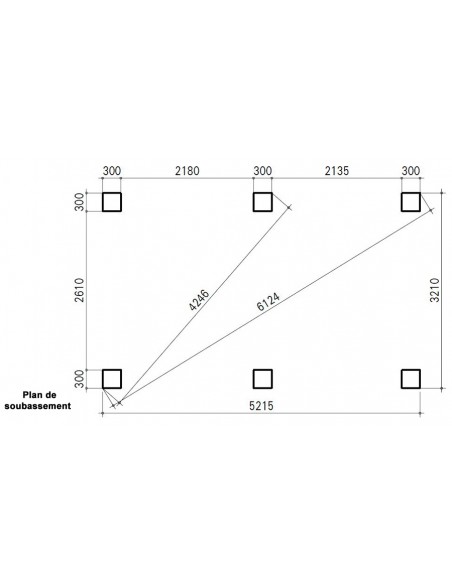 Plan soubassement carport Lavik