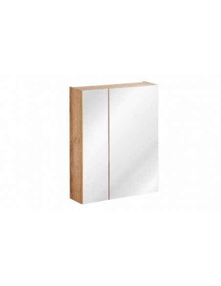 Meuble miroir chêne 60 cm sdb