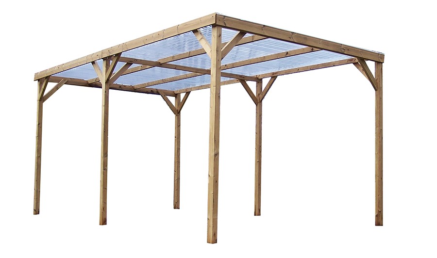 Tijdig bijnaam opslag Pergola bois traité haute température 3 x 5 m - Rosendal