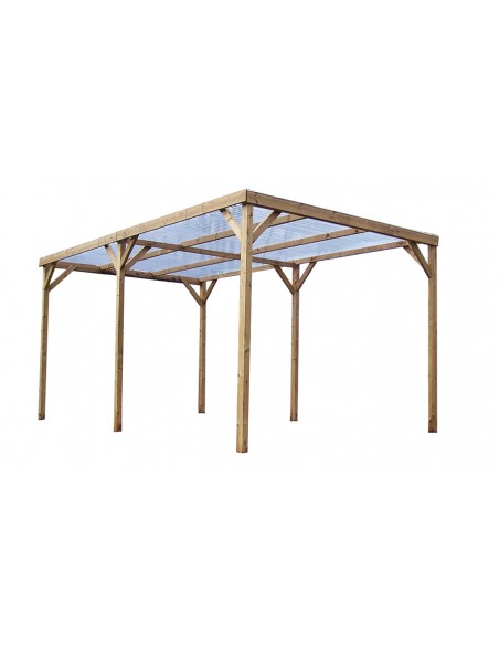 pergola bois traité haute température