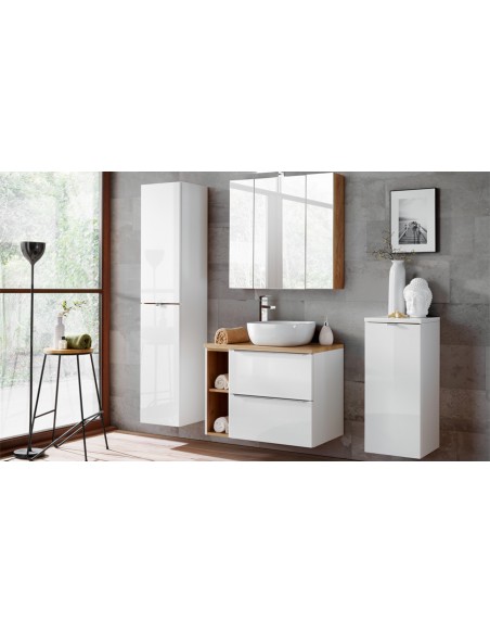 Colonne blanche salle bain Caraibes