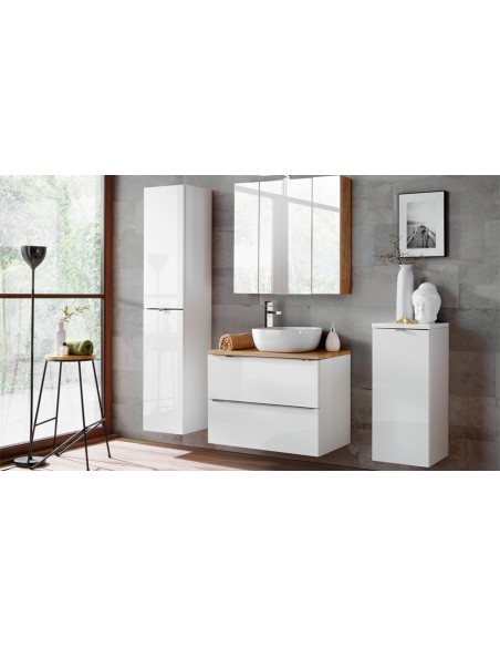 Colonne blanche salle bain Caraibes