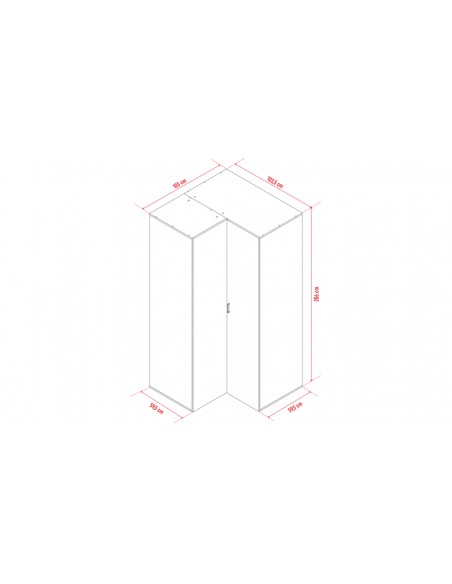Dimensions armoire angle blanche 4you