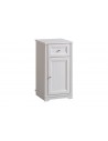 Petit meuble rangement blanc salle de bain