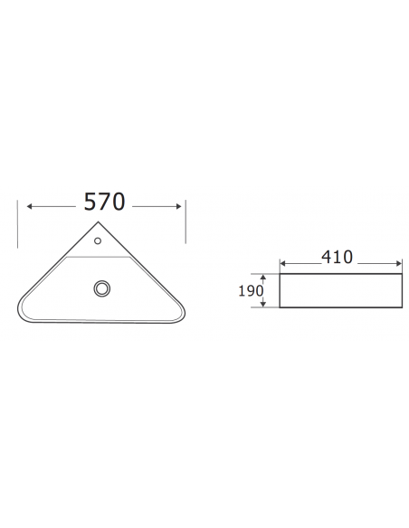 Plan vasque d'angle Kara