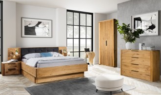 Chambre complète adulte chêne brossé