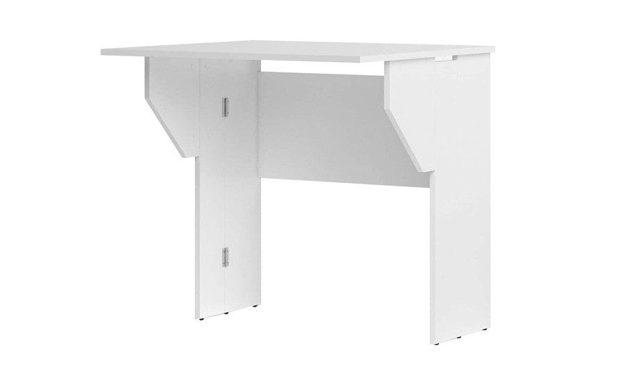 Bureau pliable spécial petite espace collection FLIP coloris blanc.