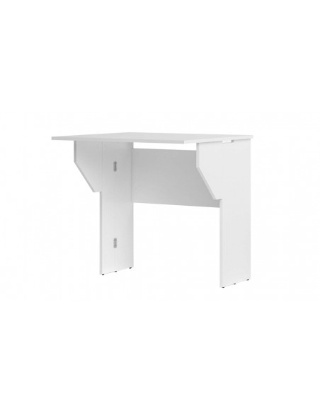 Bureau plateau rabattable blanc