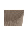 Pouf rond velours marron Emilia