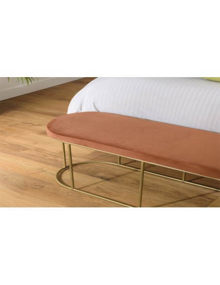 banc velours doré Emilia