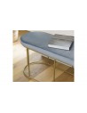 Banc en velours bleu Emilia
