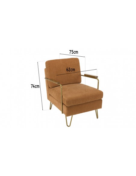 Dimensions fauteuil lounge Emilia