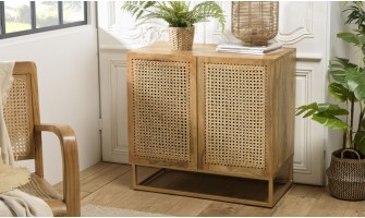 Buffet marron en bois