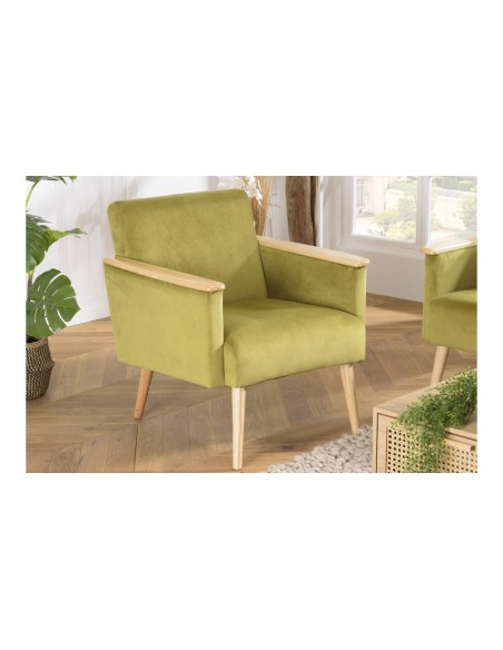 Fauteuil vert clair Emilia