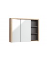 Meuble miroir sdb bois gris
