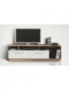 meuble tv blanc pas cher