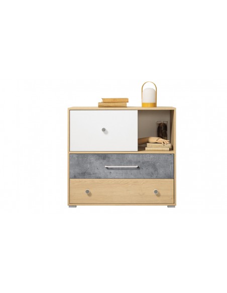 Commode multicolore chambre enfant