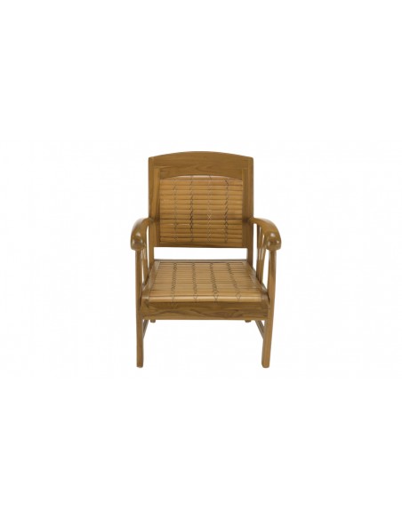 Fauteuil colonial teck bambou