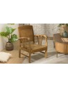 Fauteuil colonial teck bambou Goa