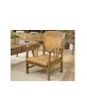 Fauteuil colonial teck bambou Goa