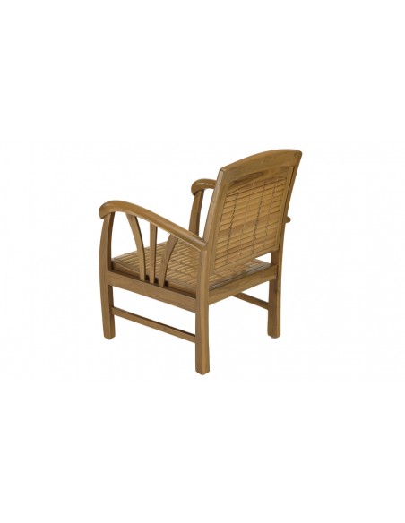 Fauteuil colonial teck bambou Goa