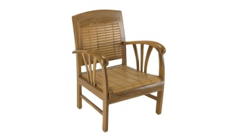 Fauteuil colonial teck bambou Goa