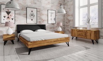 Lit industriel tête tissu Ventoux