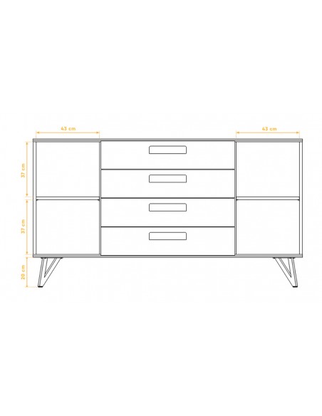 Dimensions grande commode Ventoux