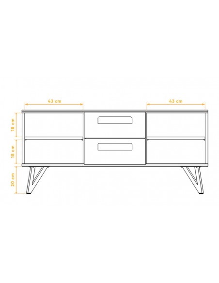 Commode basse Ventoux