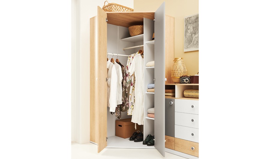 Grande armoire d'angle pour enfant ou adolescent