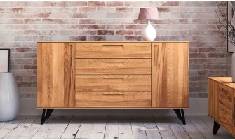 Grande commode en hêtre massif