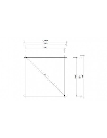 Plan soubassement abri jardin Adam